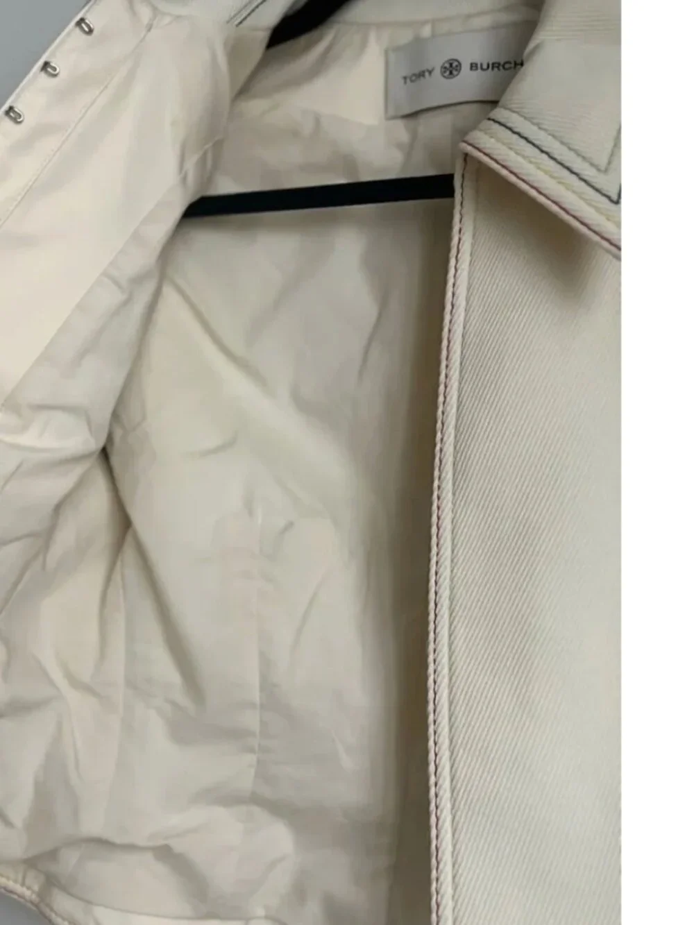 EUC TORY BURCH Cotton Twill Jacket - Neutrals $1,517 Size 2